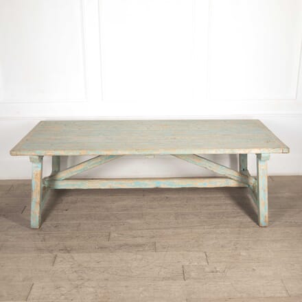 19th Century French Painted Farmhouse Table TD9925778