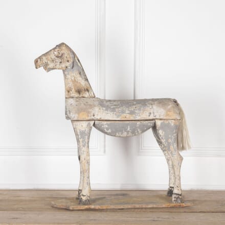 19th Century French Painted Wooden Horse DA8033202