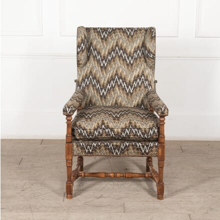 19th Century French Reclining Wingback Armchair CH5227225