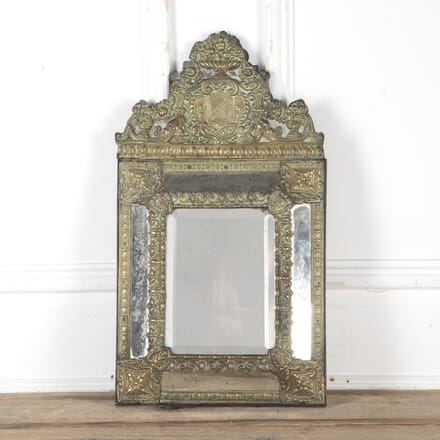 19th Century French Repousse Cushion Mirror MI8124427
