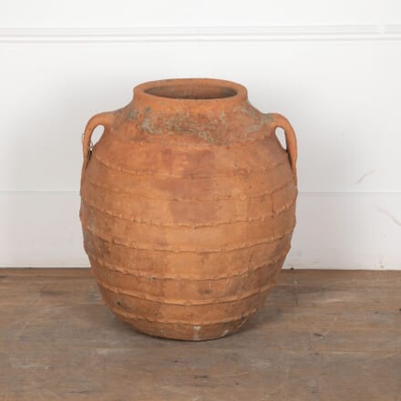19th Century French Ribbed Terracotta Pot GA7432213