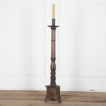 19th Century French Tall Wooden Candlestick DA7531116