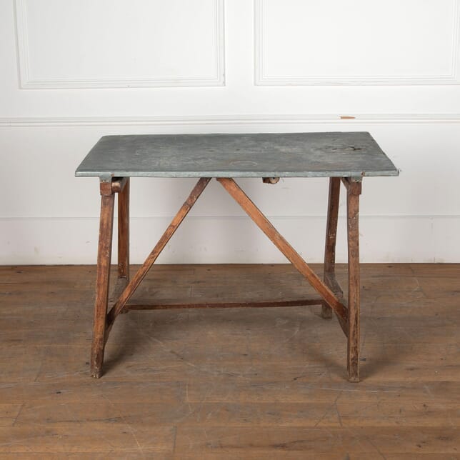 19th Century French Zinc Topped Florist Table TC7432214