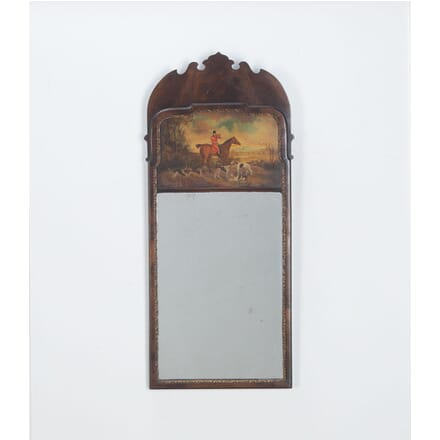 19th Century Georgian Fretwork Hunting Scene Mirror MI5934223