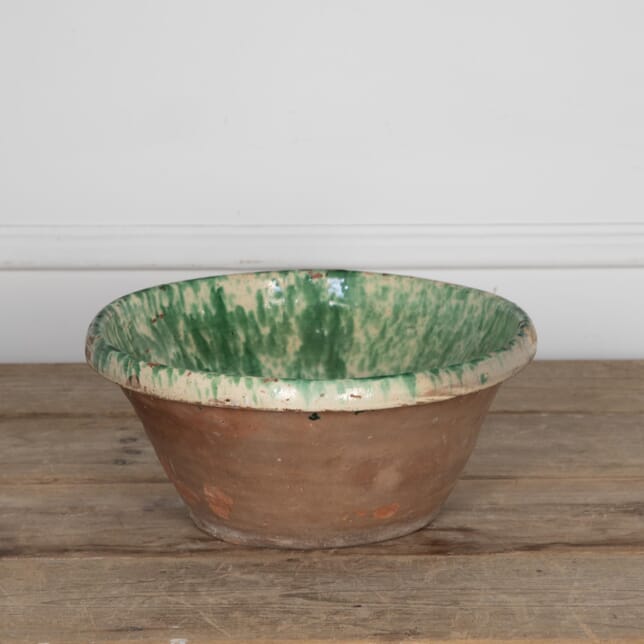 19th Century Green Mottled Glaze Bowl DA2329654