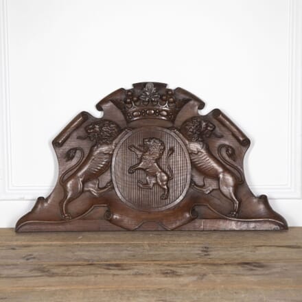 19th Century Heraldic Carved Panel WD1532448