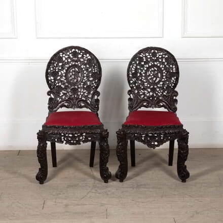 19th Century Indian Rosewood Side Chairs CH7827160