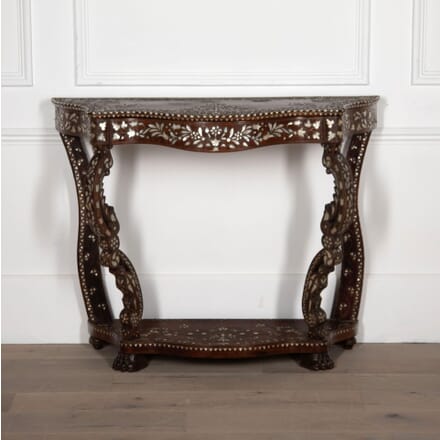 19th Century Inlaid Console Table CO4832110