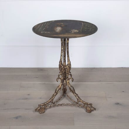 19th Century Iron Table with Painted Slate Top GA6231942
