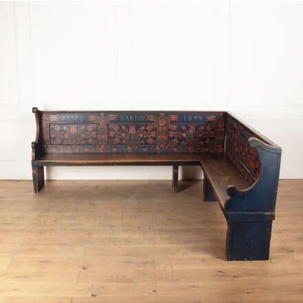 19th Century L-Shaped Marriage Bench SB1833696