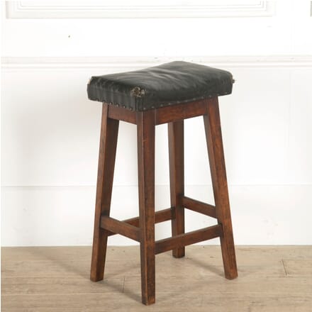 19th Century Leather Topped Mill Stool ST2059809