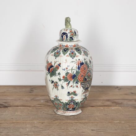 19th Century Lidded Delft Vase DA2830208