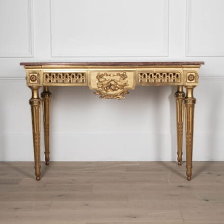 19th Century Louis XVI Giltwood Console Table CO5232811
