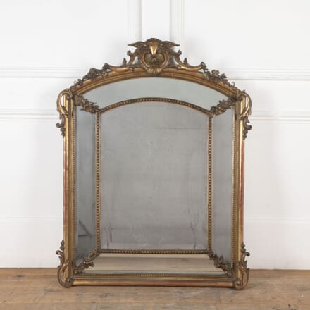 19th Century Multi-Pane Crested Mirror MI8033222