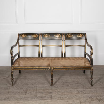 19th Century Painted and Gilt Decorated Sofa CH0928824