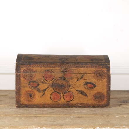 19th Century Painted Marriage Coffer DA1519835