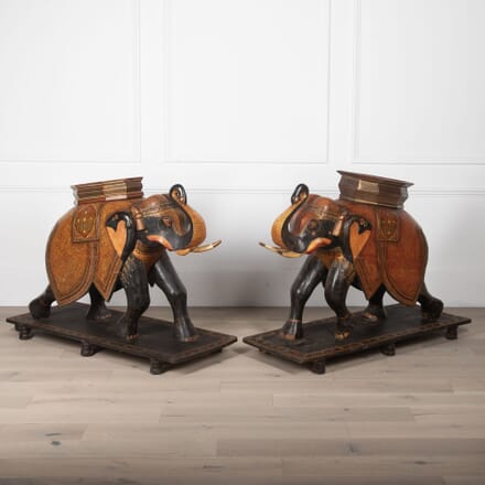Pair of 19th Century Decorative Elephants DA8431534