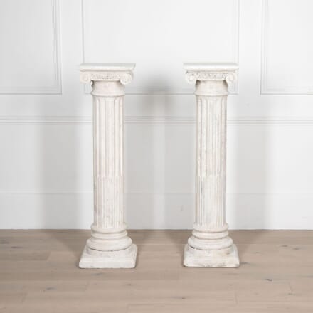 19th Century Pair of Painted Columns DA8432104