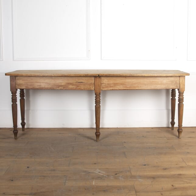 19th Century Pine Bow Front Serving Table TS8222402