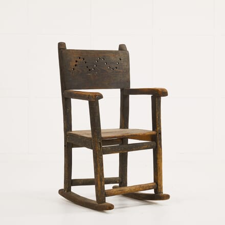 19th Century Pine 'Folk Art' Rocking Chair CH069915