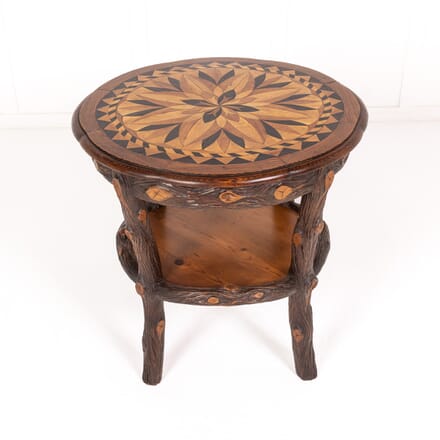 19th Century Pine Table with Inlaid Top CO0625731