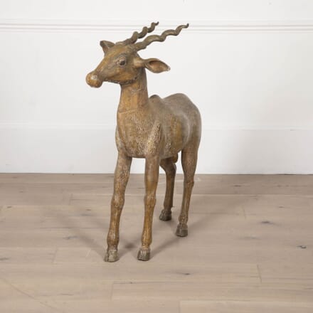 19th Century Quirky Carved Wood Antelope DA0332957