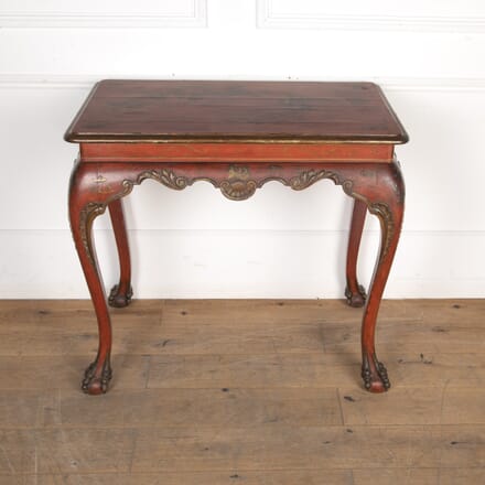 19th Century Red Lacquered Centre Table TC0322841