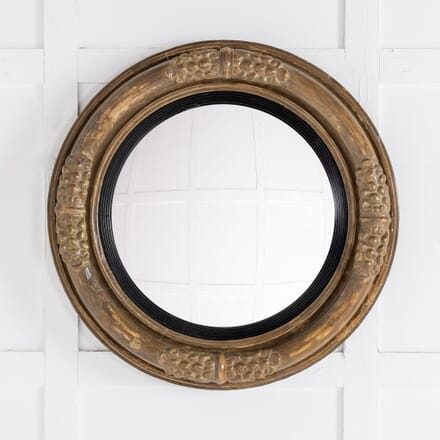 19th Century Regency Gilt Convex Mirror MI0628993