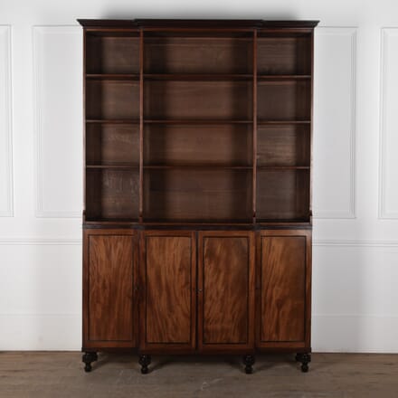 19th Century Regency Mahogany Breakfront Bookcase BK0330186