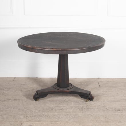 19th Century Round Black Tilt-Top Table TD4430306