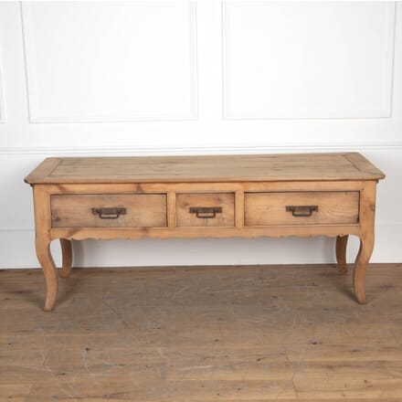 19th Century Scrubbed Three Drawer Serving Table TS8526724