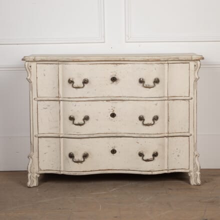 19th Century Serpentine Painted Commode CC8227868