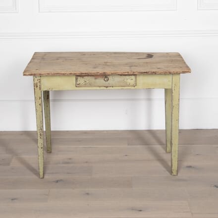 19th Century Single Drawer Table in Original Paint TA7231478