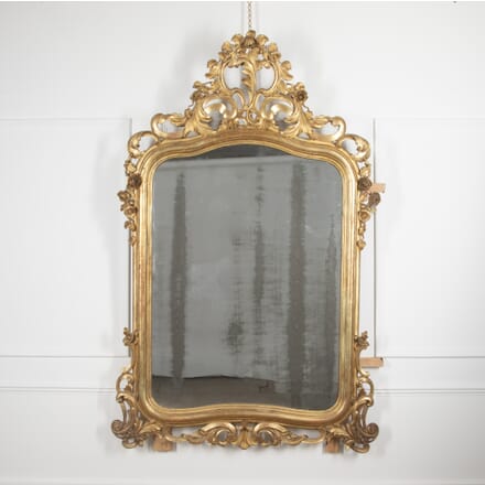 19th Century Spanish Large Giltwood Mirror MI4029194