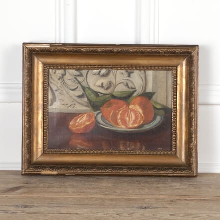 19th Century Still Life Oil Painting On Canvas Of Oranges WD8026198