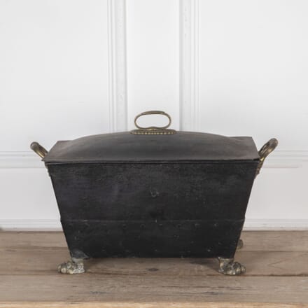 19th Century Tole-Ware Black Painted Coal Bucket DA8033293