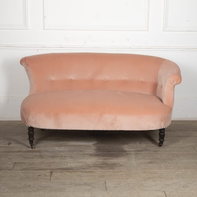 19th Century Upholstered Pink Banquette SB2025181