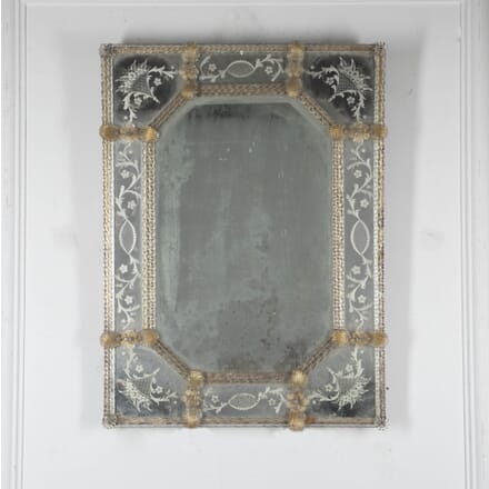 19th Century Venetian Murano Glass Mirror MI2824562