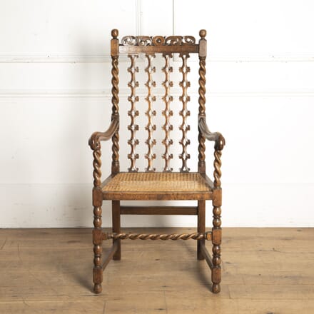 19th Century Walnut Charles II Revival Chair CH5919993