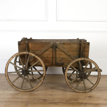 19th Century Wooden Dog Drawn Cart DA3718029