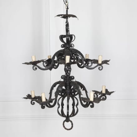 19th Century Wrought Iron Chandelier LC4033461