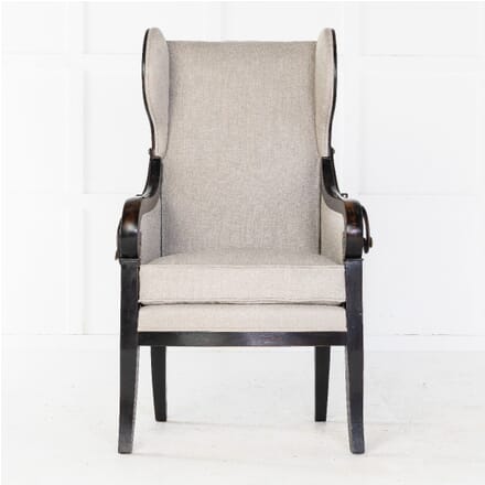 Early 19th Century French Ebonised Reclining Armchair CH0613955