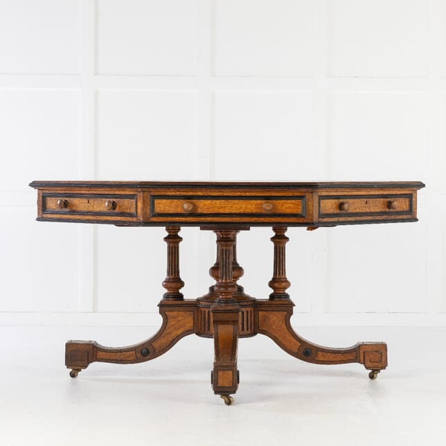 19th Century Parquetry Drum Table by Howard & Sons TC0614215