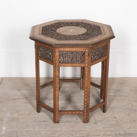 20th Century Anglo Indian Octagonal Folding Table TC7028258