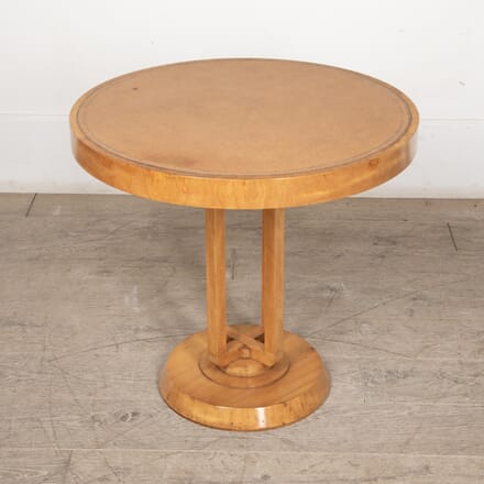 20th Century Art Deco Round Sycamore Table CT7827884