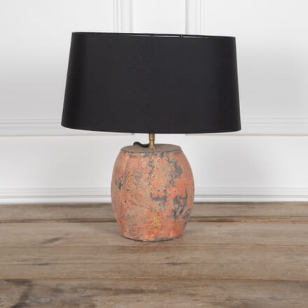20th Century Chinese Terracotta Painted Table Lamp LT7328909