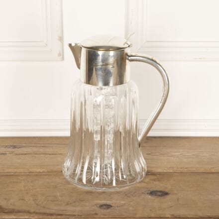 20th Century Crystal and Silver Plated Cocktail Cooling Jug DA5832253