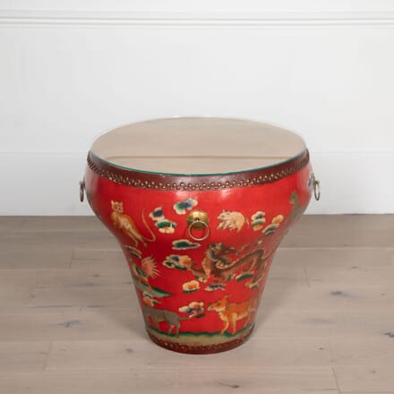 20th Century Decorative Painted Drum TC8432060