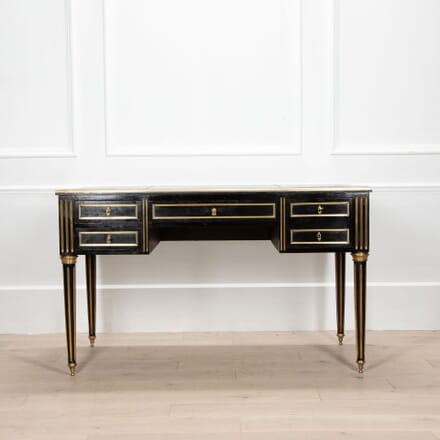 20th Century Ebonised Brass Mounted Desk DB3833719