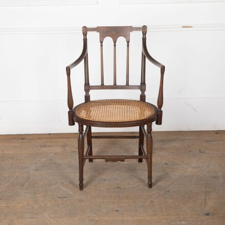 20th Century Edwardian ‘Music Chair’ with Cane Seat CH5931693